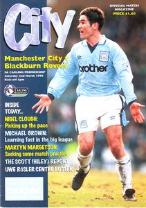 Manchester City v Blackburn  Rovers 1995/96